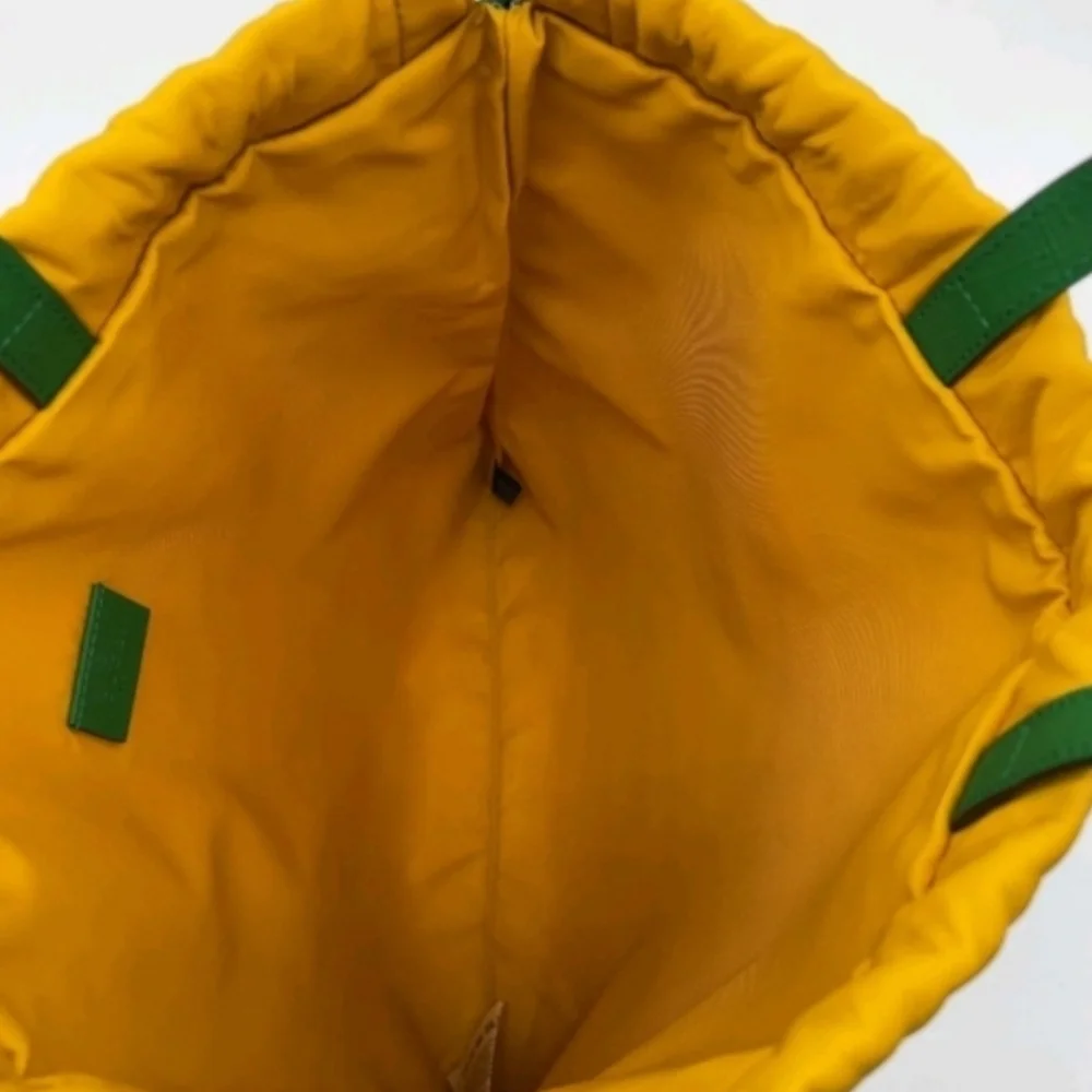 GUCCI GG Supreme Drawstring Backpack Horsebit Clover Print Italy NWOT - Picture 7 of 10